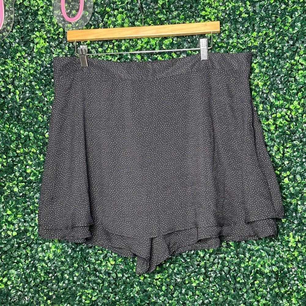 NWT Forever 21 Black Polka Dot Skort Sz 1X